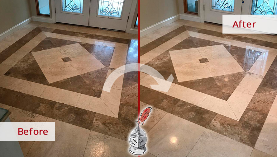 Before and After Our Stone Cleaning Service in Hilton Head Island, SC