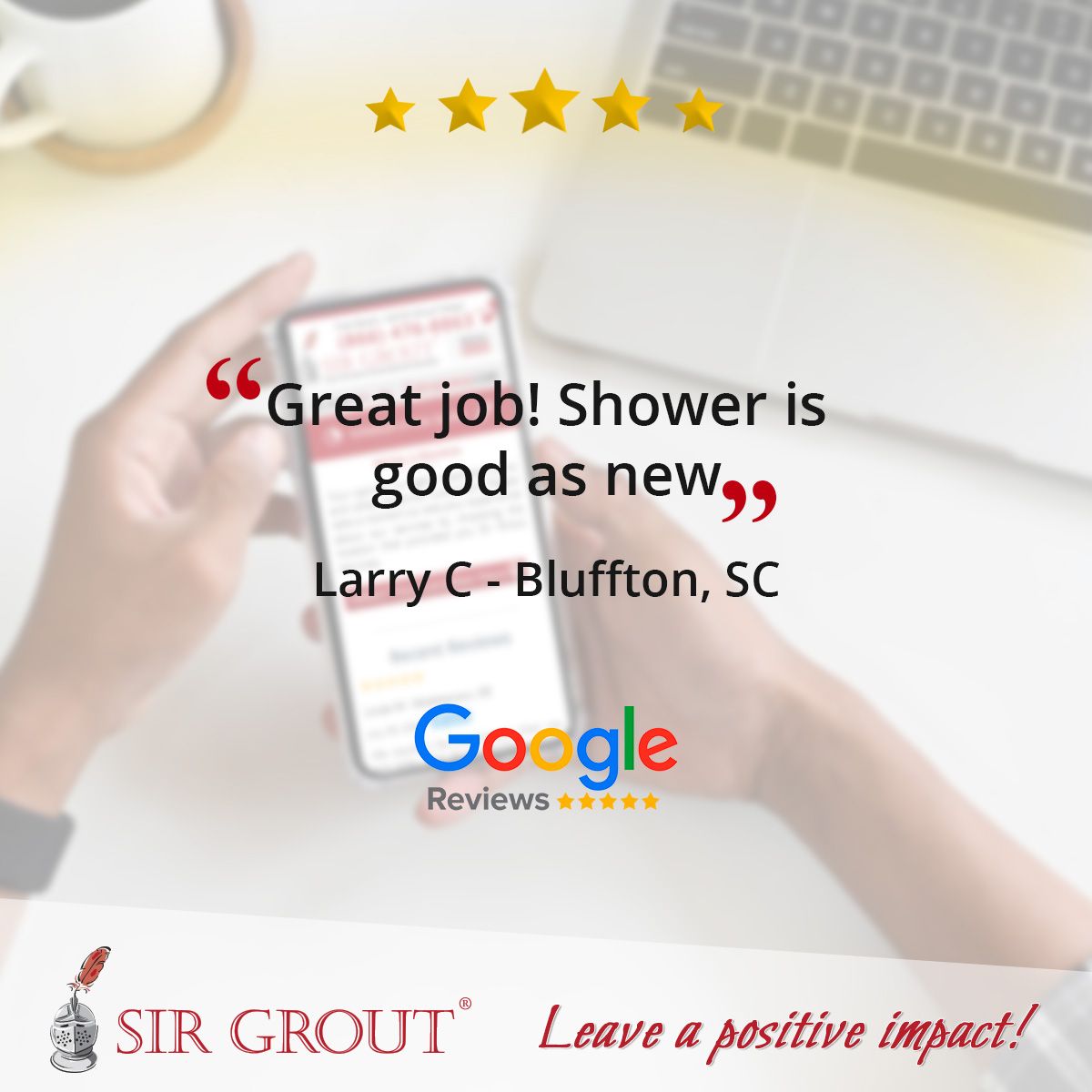 Great job! Shower is good as new